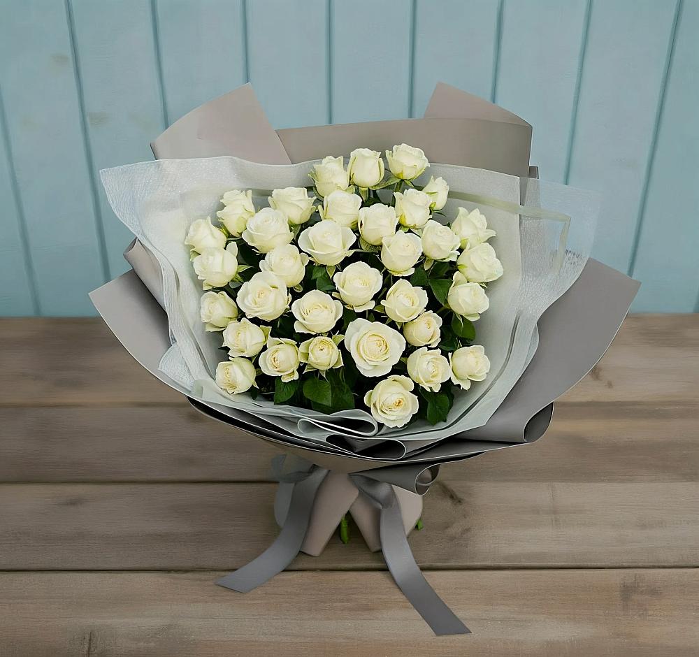 Букет Белоснежная нежность в Калиновке