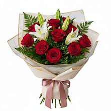 Букет цветов из:  Лилии и Розы в Калиновке