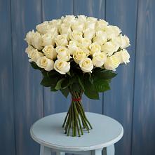 Букет 51 Белая роза Эдлесс Лав #REPLACE_PRED# Калиновке