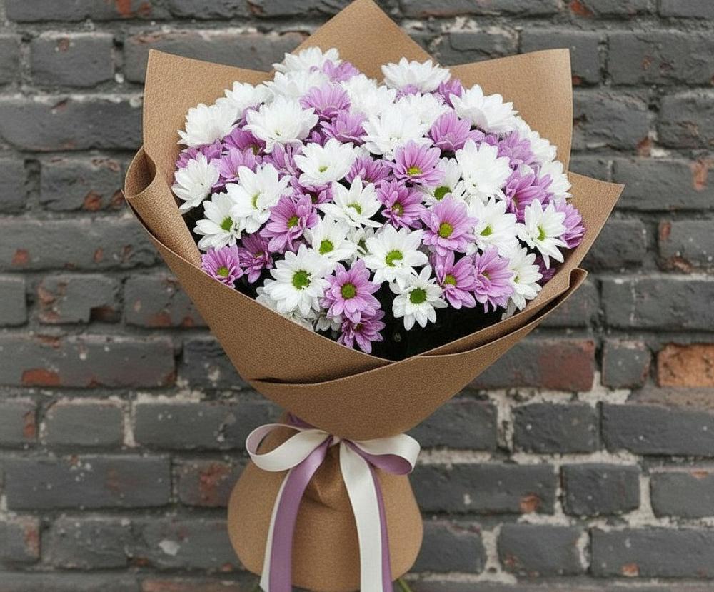 Букет цветов из: Хризантемы в Калиновке