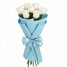 Букет 7 белых роз Проуд в Калиновке