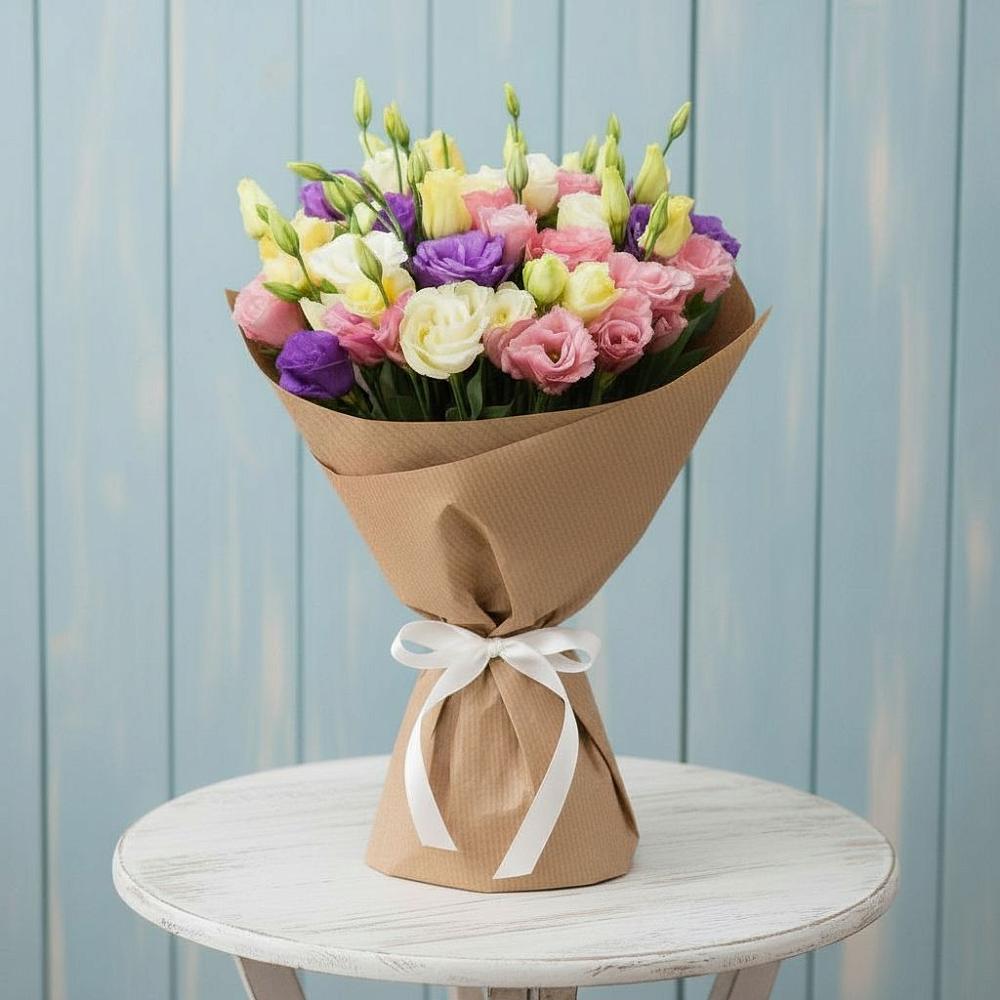 Букет цветов из: Лизиантусы в Калиновке