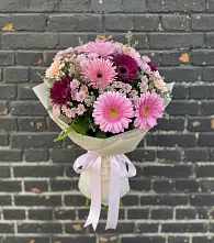 Букет цветов из:  Герберы и Хризантемы в Калиновке