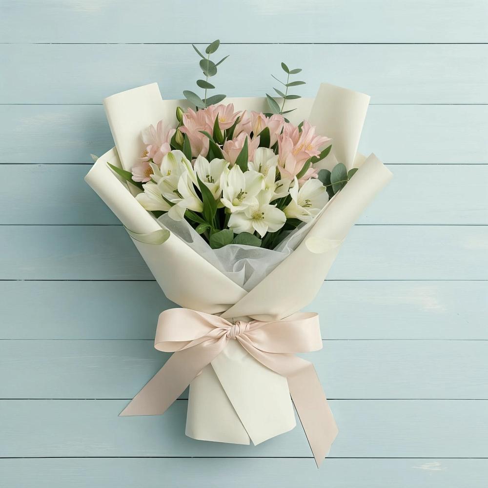 Букет цветов из: Альстромерии в Калиновке