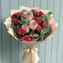 Букет цветов из:  Гвоздики и Розы в Калиновке