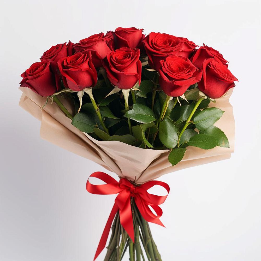 Букет 11 Красных роз Эдлесс Лав в Калиновке