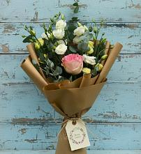 Букет цветов из:  Розы и Лизиантусы #REPLACE_PRED# Калиновке