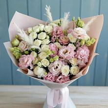 Букет цветов из:  Альстромерии и Розы в Калиновке