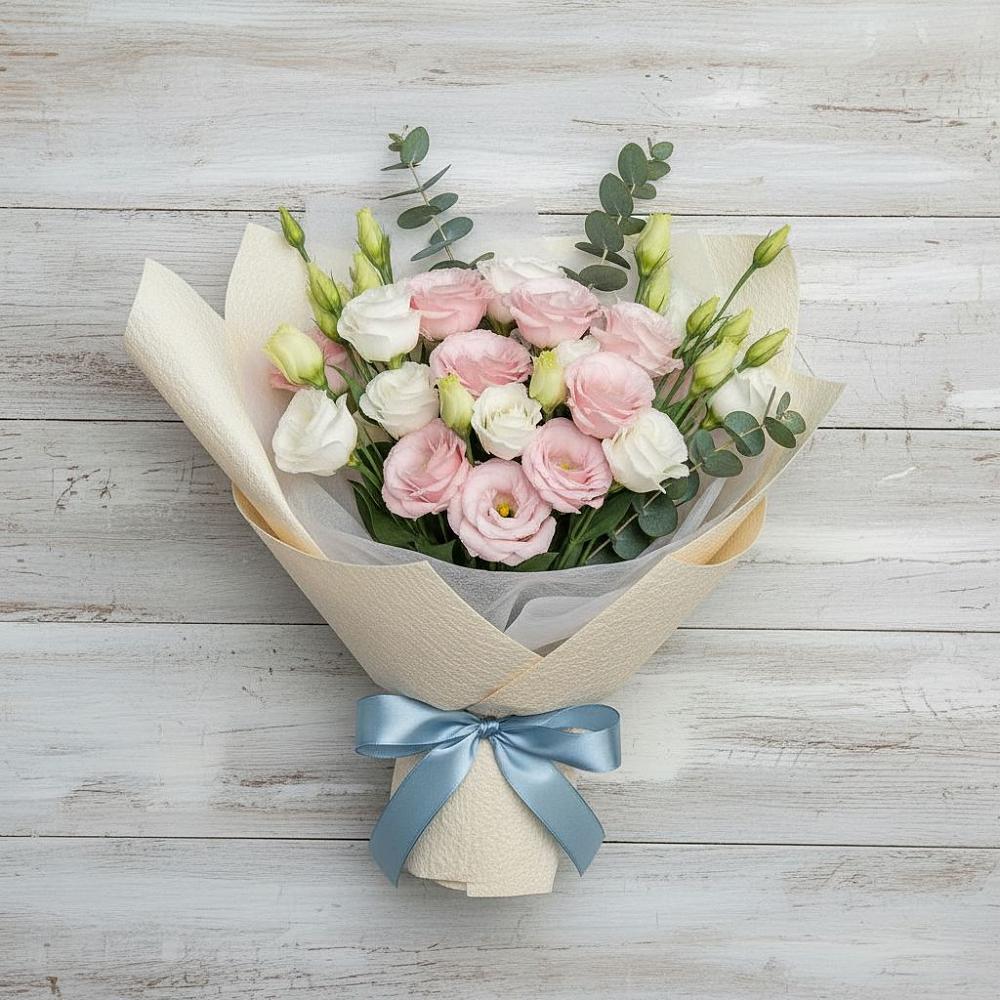 Букет цветов из: Лизиантусы в Калиновке